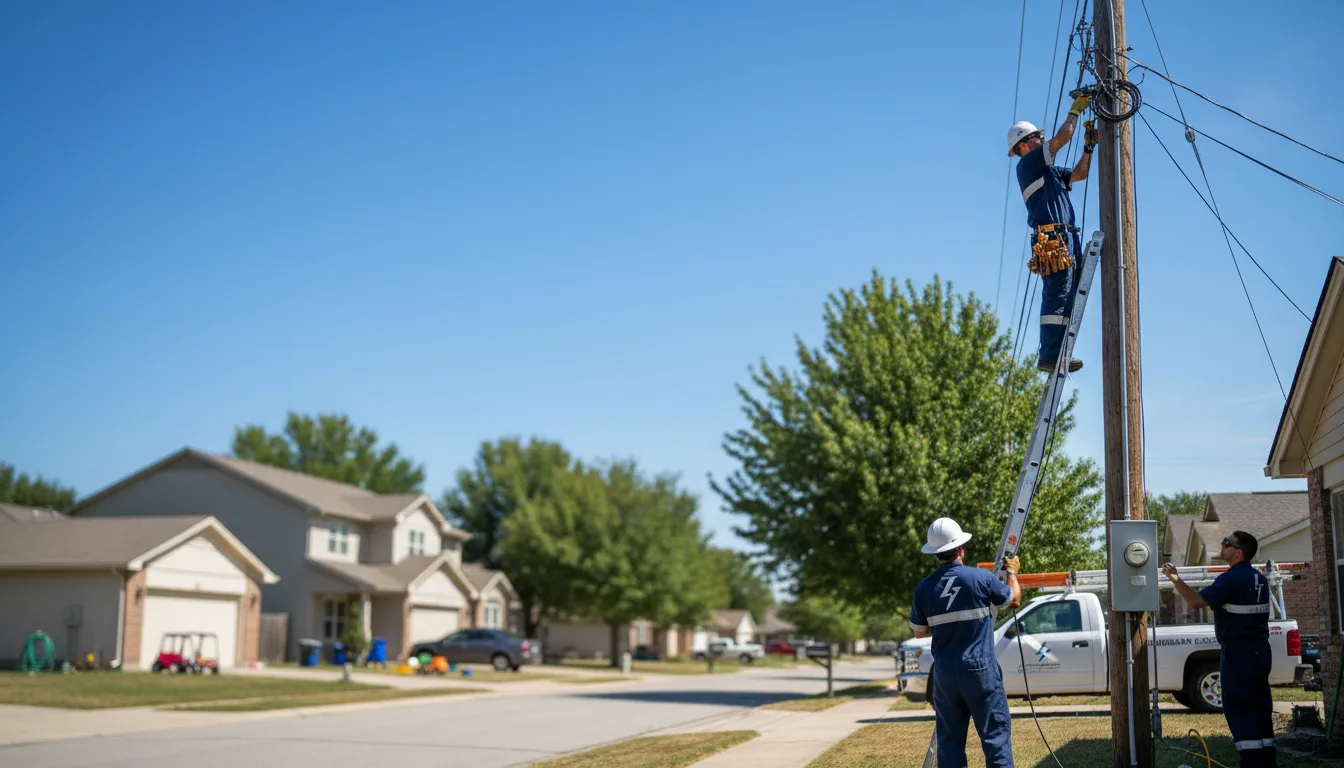 Residential electrician providing installation services in Gering, NE